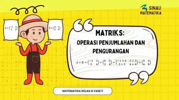 Operasi Penjumlahan dan Pengurangan Matriks serta Contohnya | Matematika Kelas XI Fase F