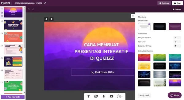 Cara Membuat Presentasi Interaktif dengan Quizizz | Resume TOT Quizizz