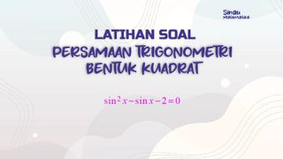 Persamaan Trigonometri - Sinau Matematika